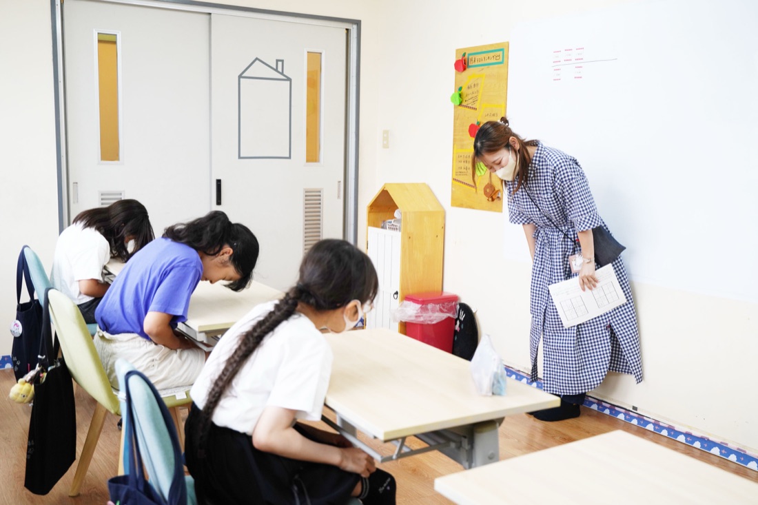 授業のはじめのあいさつ